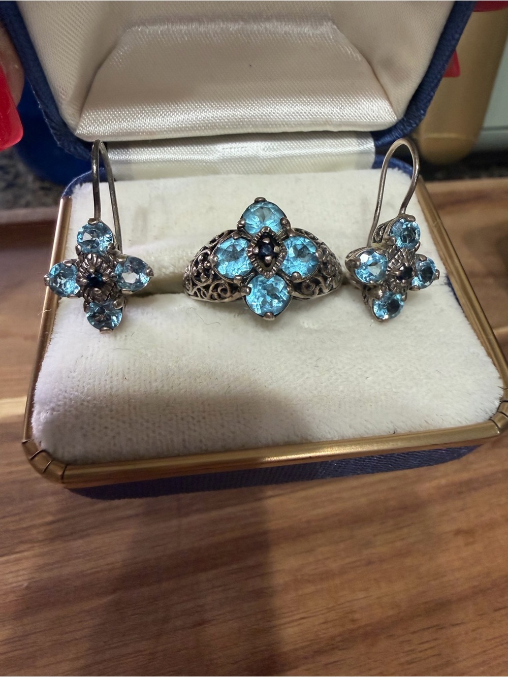 Vintage CNA ring and Earrings set - Elegant Women's Jewelry